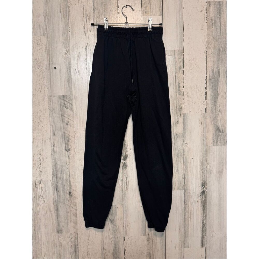 Refuge Athletics Boyfriend Jogger Pants XS Black Elastic Waist Casual Lounge Jog